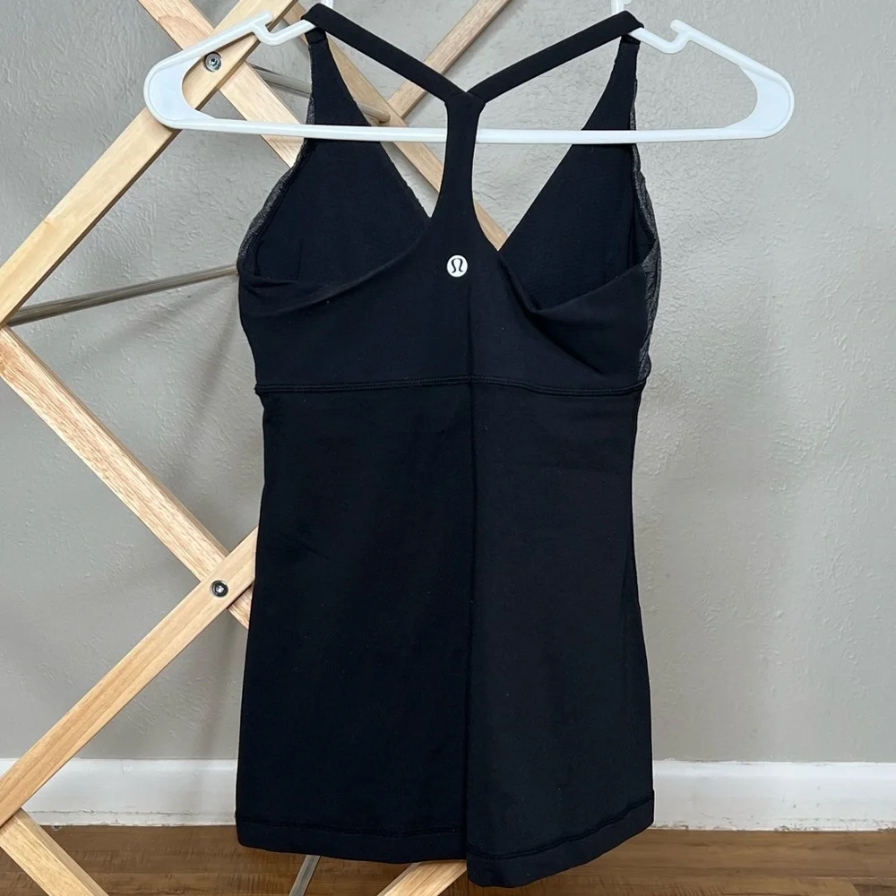 lululemon • black & grey pure balance tank top